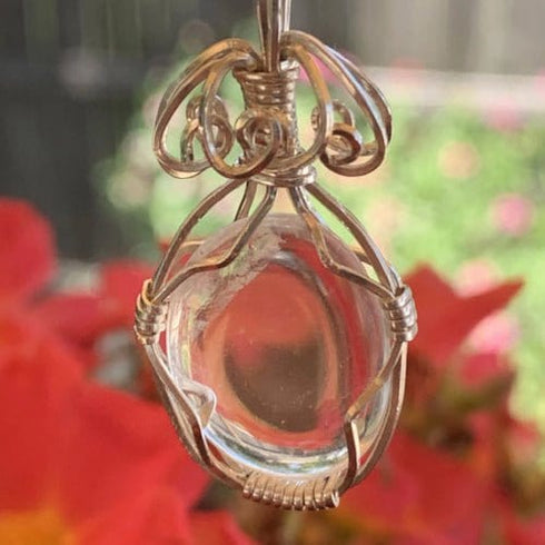 Cape May Diamond Sterling Silver Wrapped Pendant Cape May Jewelry
