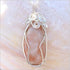 Cape May Point Peach/Pink Stone Wire-Wrapped Necklace Cape May Jewelry