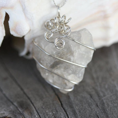 Cape May Quartz "In The Rough" Necklace Cape May Jewelry