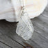 Clear Tumbled Glass Wire Wrapped Necklace Cape May Jewelry