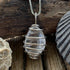 Petite Sterling Silver Wire-Wrapped Cape May Diamond Necklace Cape May Jewelry