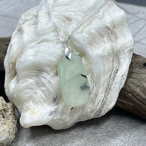 Prehnite Freeform Necklace Charms & Pendants