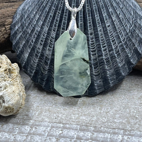 Prehnite Freeform Necklace Charms & Pendants