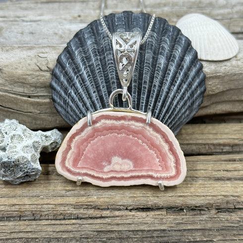Rhodochrosite Stalactite Pendant Charms & Pendants