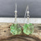 4-Leaf Clover Crystal Earrings - light green Earrings
