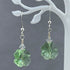 4-Leaf Clover Crystal Earrings - light green Earrings