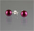AAA+ Cranberry Pearl Stud Earrings Earrings