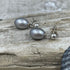 AAA Gray Freshwater Cultured Pearl Earrings Earrings