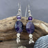 Amethyst Oval Drop Earrings Earrings