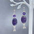 Amethyst Oval Drop Earrings Earrings