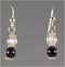 Blue Goldstone and Quartz Earrings Earrings