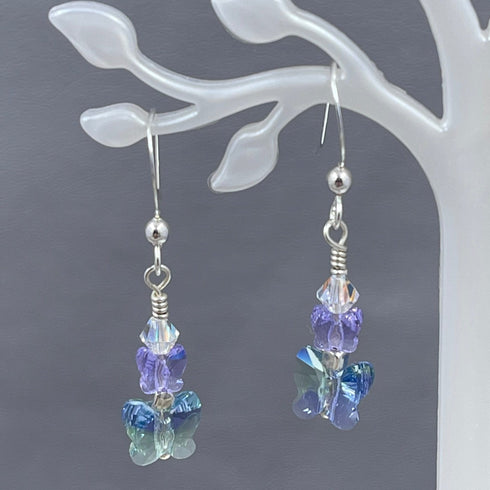 Butterfly Crystal Earrings Earrings