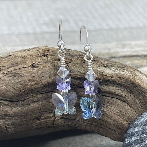 Butterfly Crystal Earrings Earrings