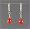Carnelian Briolette Earrings Earrings