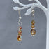 Copper Shadow Crystal Drop Earrings Earrings