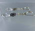 Crystal Sterling Silver Drop Earrings Earrings