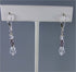 Crystal Sterling Silver Drop Earrings Earrings