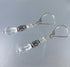 Crystal Sterling Silver Drop Earrings Earrings