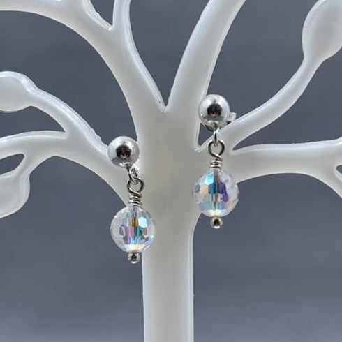 Dainty Crystal Disco Ball Post Earrings Earrings