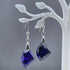 Deep Purple Crystal Earrings Earrings