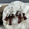 Garnet Chip Drop Earrings Earrings