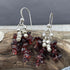 Garnet Chip Drop Earrings Earrings