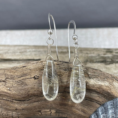 Golden Rutile Quartz Earrings Earrings