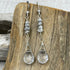 Grey Diamond Nugget and Tourmalated Quartz Earrings Earrings