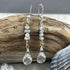 Grey Diamond Nugget and Tourmalated Quartz Earrings Earrings