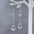 Grey Diamond Nugget and Tourmalated Quartz Earrings Earrings