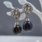 Peacock Purple Freshwater Cultured Pearl Earrings Earrings