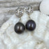 Peacock Purple Freshwater Cultured Pearl Earrings Earrings