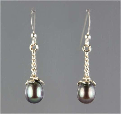 Peacock Water-drop Pearl Earrings - AA Quality Earrings