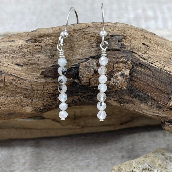 Petite Moonstone Earrings Earrings