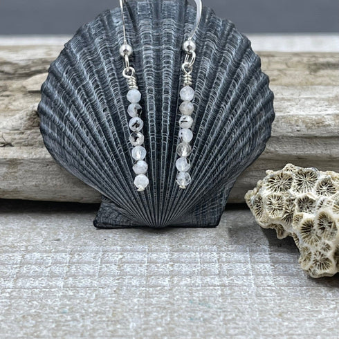 Petite Moonstone Earrings Earrings