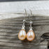 Pink Freshwater Pearl Drop Earrings - AAA Quality Earrings