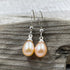 Pink Freshwater Pearl Drop Earrings - AAA Quality Earrings