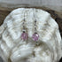 Pink Heart Cubic Zirconia Earrings Earrings