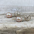 Pink Water Drop Freshwater Cultured Pearl Earrings Earrings