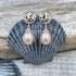 Pink Water Drop Freshwater Cultured Pearl Earrings Earrings