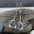 Quartz Crystal 3-D Pyramid Earrings Earrings
