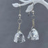 Quartz Crystal 3-D Pyramid Earrings Earrings