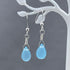 Sea Green/Blue Jade Briolette Earrings Earrings