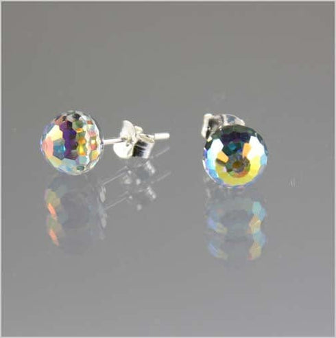Small Crystal Disco Ball Earrings Earrings