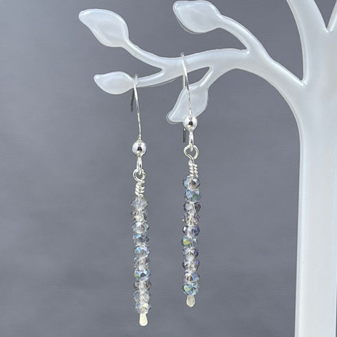 Sparkling Stones Sterling Earrings Earrings