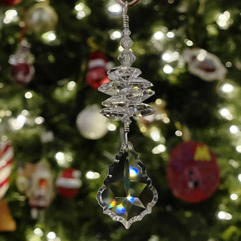 Crystal Fancy Drop Ornament Holiday Jewelry
