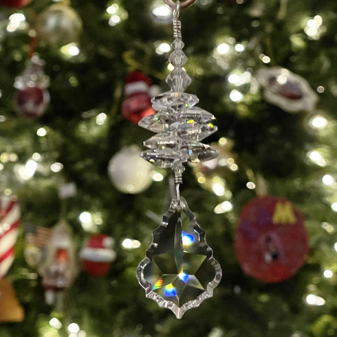 Crystal Fancy Drop Ornament Holiday Jewelry