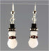 Crystal Snowman Earrings Holiday Jewelry