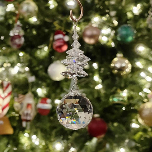 Crystals Prism Ornament Holiday Jewelry