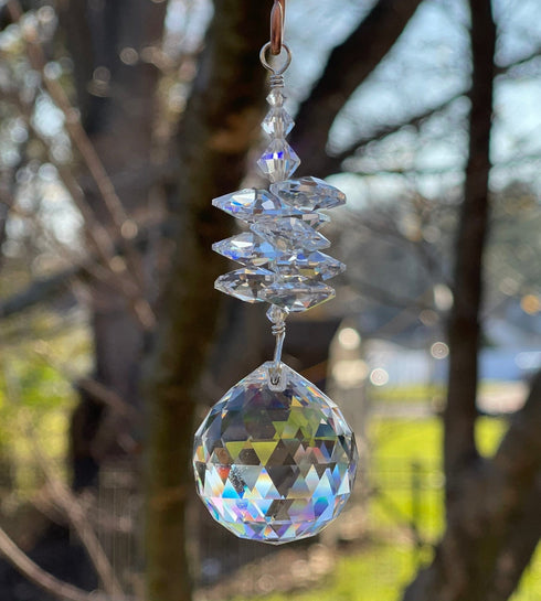 Crystals Prism Ornament Holiday Jewelry